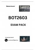 BOT2603 EXAM PACK 2025&lbrace; DETAILED QUESTIONS AND ANSWERS&rcub;