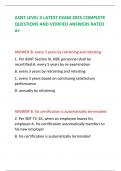ASNT LEVEL II LATEST EXAM 2025 COMPLETE QUESTIONS AND VERIFIED ANSWERS RATED A&plus;