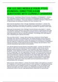 FSE 112&period;1901 MODULE FOUR&period; FTCC&period; &lpar;FUNERAL DIRECTOR&rpar; EXAM QUESTIONS WITH CORRECT ANSWERS