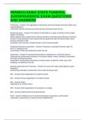 PENNSYLVANIA STATE FUNERAL JURISPRUDENCE EXAM QUESTIONS AND ANSWERS