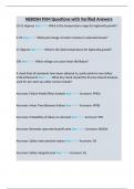 NEBOSH PSM Questions with Verified Answers