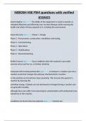 NEBOSH HSE PSM questions with verified answers&period;