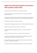 Oregon law state board questions and answers With complete solution 2025