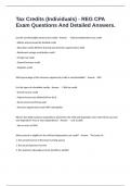 Tax Credits &lpar;Individuals&rpar; - REG CPA Exam Questions And Detailed Answers&period;