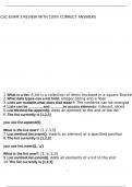 CSC Exam 3 Review