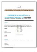 TCFP FIREFIGHTER I&sol;II CHAPTERS 1-5 TEST QUESTION AND ANSWERS LATEST 2025 100&percnt; COMPLETE PASS A&plus; RATED