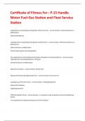 Certificate of Fitness For &colon; P-15 Handle Motor Fuel-Gas Station and Fleet Service Station