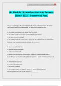 JBL Module 1 Exam Questions And Answers &vert;Latest 2025 &vert; Guaranteed Pass&period;