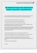 JBL Module 4A Practice Exam Questions And Answers &vert;Latest 2025 &vert; Guaranteed Pass&period;