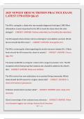 2025 NEWEST HESI NUTRITION PRACTICE EXAM LATEST UPDATED Q&AS 
