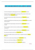 OSMT EXAM QUESTIONS WITH 100&percnt;  CORRECT ANSWERS