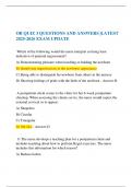  OB QUIZ 3 QUESTIONS AND ANSWERS &vert;LATEST 2025-2026 EXAM UPDATE