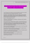 MCN 568 Final Exam Questions And Answers &vert;Latest 2025 &vert; Guaranteed Pass&period;
