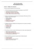 EXSC 3920 Biomechanics Review Questions for Test 1 and answers