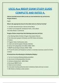 USCG-Aux RBSVP EXAM STUDY GUIDE  COMPLETE AND RATED A&period;