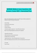 NURS502 Midterm Exam Questions And Answers &vert;Latest 2025 &vert; Guaranteed Pass&period;