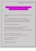 Nursing 2410 Test 1 Exam Questions And Answers &vert;Latest 2025 &vert; Guaranteed Pass&period;