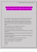 Nursing 2410 unit 6&7 Exam Questions And Answers &vert;Latest 2025 &vert; Guaranteed Pass&period;