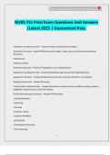 NURS 751 Final Exam Questions And Answers &vert;Latest 2025 &vert; Guaranteed Pass&period;