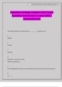 Population Ecology &lpar;chapters 6 & 7&rpar; Exam Questions And Answers &vert;Latest 2025 &vert; Guaranteed Pass