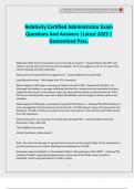 Relativity Certified Administrator Exam Questions And Answers &vert;Latest 2025 &vert; Guaranteed Pass&period;