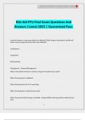 Rite Aid PTU Final Exam Questions And Answers &vert;Latest 2025 &vert; Guaranteed Pass&period;
