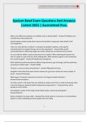 Sputum Bowl Exam Questions And Answers &vert;Latest 2025 &vert; Guaranteed Pass&period;
