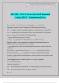 SSH 105 - Test 2 Questions And Answers &vert;Latest 2025 &vert; Guaranteed Pass&period;