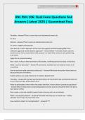 UNL PHIL 106&colon; Final Exam Questions And Answers &vert;Latest 2025 &vert; Guaranteed Pass&period;