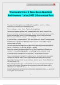 Wastewater Class B Texas Exam Questions And Answers &vert;Latest 2025 &vert; Guaranteed Pass&period;