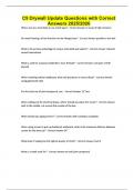C9 Drywall Update Questions with Correct Answers 2025&sol;2026