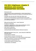 CCJ 3011 Hightower chapter 9 questions and answers &lpar;GUARANTEED SUCCESS&rpar;