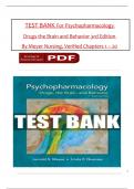 Psychopharmacology: Drugs, the Brain, and Behavior, 3rd Edition TEST BANK By Meyer Nursing, verified chapters 1 - 20 questions with complete solutions.