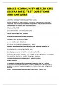NR442 -COMMUNITY HEALTH CMS &lpar;EXTRA BITS&rpar; TEST QUESTIONS AND ANSWERS&period;