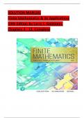 Solution Manual For Finite Mathematics and Its Applications&comma; 13 Edition by Larry J&period; Goldstein&comma; Verified Chapters 1 - 12&comma; Complete Newest Version