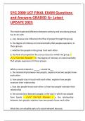 SYG 2000 UCF FINAL EXAM Questions and Answers GRADED A&plus; Latest UPDATE 2025&period;