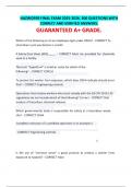HAZWOPER FINAL EXAM 2025-2026&period; 300 QUESTIONS WITH CORRECT AND VERIFIED ANSWERS&period; GUARANTEED A&plus; GRADE&period;