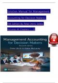 Solution Manual for Management Accounting for Decision Makers&colon; 11th Edition By &lpar;Peter Atrill&comma; 2024&rpar;Verified Chapters 1 - 12&comma; Complete Newest Version