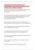 INTRODUCTION TO EXPLOSIVE SAFETY MANAGEMENT QUESTIONS AND ANSWERS 2025 UPDATE 100&percnt; CORRECT GRADE A&plus;