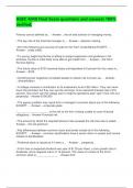 AGEC 4040 Final Exam questions and answers 100&percnt; verified&period;