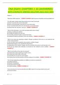 CNA EXAM&colon; CHAPTERS 1-10 &lpar;ANSWERED&rpar; WITH COMPLETE VERIFIED SOLUTION 2023&sol;2024 100&percnt;