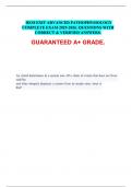 HESI EXIT ADVANCED PATHOPHYSIOLOGY COMPLETE EXAM 2025-2026&period; QUESTIONS WITH CORRECT & VERIFIED ANSWERS&period;  GUARANTEED A&plus; GRADE&period;