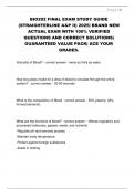 BIO202 FINAL EXAM STUDY GUIDE  &lpar;STRAIGHTERLINE A&P II&rpar; 2025&vert; BRAND NEW  ACTUAL EXAM WITH 100&percnt; VERIFIED  QUESTIONS AND CORRECT SOLUTIONS&vert;  GUARANTEED VALUE PACK&vert; ACE YOUR  GRADES&period;