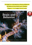Test Bank for An Introduction to Brain and Behavior 7th Edition by Bryan Kolb&comma; Ian Q&period; Whishaw&comma; Chapters 1 - 16&comma; Complete Newest Version