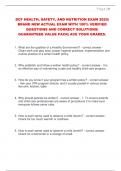 DCF HEALTH&comma; SAFETY&comma; AND NUTRITION EXAM 2025&vert;  BRAND NEW ACTUAL EXAM WITH 100&percnt; VERIFIED  QUESTIONS AND CORRECT SOLUTIONS&vert;  GUARANTEED VALUE PACK&vert; ACE YOUR GRADES&period;