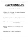 FCIC-NCIC EXAM 2025&vert; BRAND NEW ACTUAL  EXAM WITH 100&percnt; VERIFIED QUESTIONS AND  CORRECT SOLUTIONS&vert; GUARANTEED VALUE  PACK&vert; ACE YOUR GRADES&period;