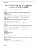 Gas CFESA Practice Test Study Questions with Answers Top Graded 2025