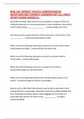 MNB 1601 NEWEST UPDATE COMPREHENSIVE QUESTIONS AND CORRECT ANSWERS GET ALL RIGHT &lbrack;STUDY GUIDE&rsqb; GRADE A&plus;