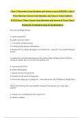 Class C Wastewater Exam Questions and Answers Latest 2024&sol;2025 &vert; Class C Water Operator License Exam Questions and Answers Latest Updated &vert; TCEQ Class C Water License Exam Questions and Answers & Texas Class C Wastewater Treatment License Exam Questions A