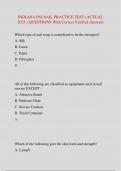 INDIANA PSI NAIL PRACTICE TEST &lpar;ACTUAL  2025 &rpar; QUESTIONS With Correct Verified Answers